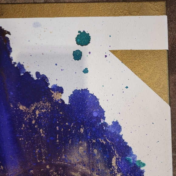 HANDCRAFTED Abstract Painting HANDPAINTED Artwork HANDMADE Wall Art Decor - Picture 10 of 17